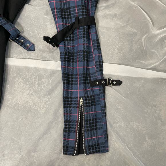 Vintage 00s goth Graphic cargo mid rise and straight fit (M) W31L32 punk - Picture 10 of 11